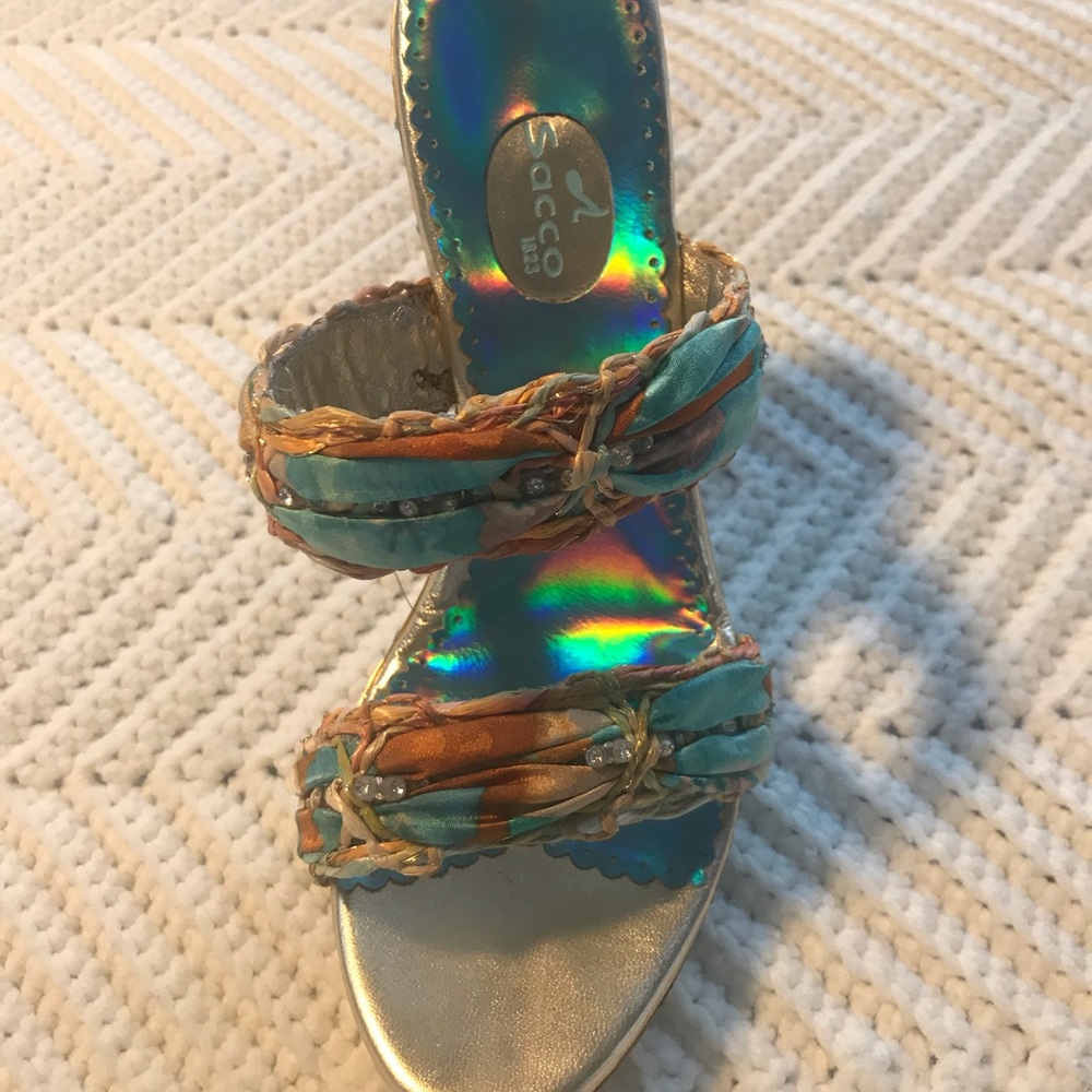 Jeweled Sacco Dressy Heels - Picture 5 of 9
